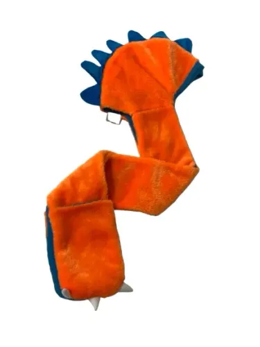 Cachecol e touca de dinossauro