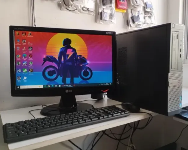 Pc Dell Completo, 8gb Mem, Processador i3, SSD 120gb, Monitor 18 pol #Entrego #Parcelo