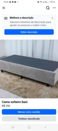 Cama solteiro basi