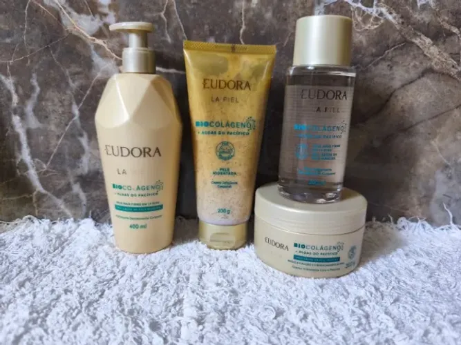 PROMOÇÃO Kit  Eudora La Piel  Algas do Pacífico com hidratante para mãos de brinde.