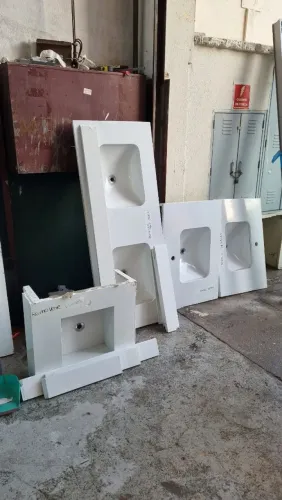SALDÃO Pias de Quartzo Branco Vários modelos