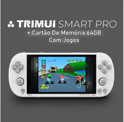 Console Portatil Trimui Smart Pro + cartão de 64 gb com 15 mil jogos Novo a pronta entrega