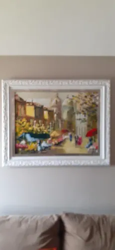 tela com moldura Pintura de Paisagem francesa
