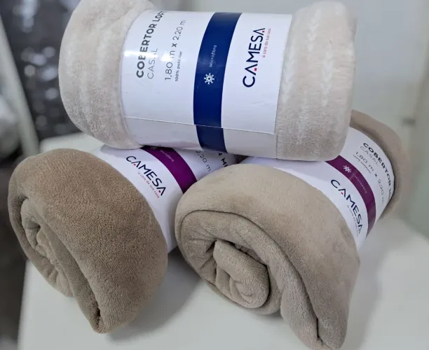 TRIO DE MANTA ANTIALÉRGICO CASAL