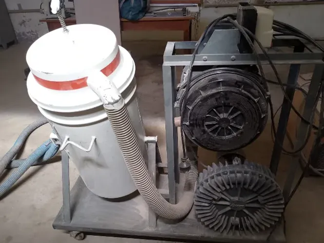 Aspirador Industrial Para Usinagem CNC 90L Com Filtro Metálico TRIFÁSICO 220/380/440V