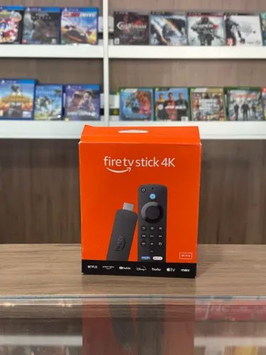 Amazon Fire Tv Stick 4k 2gr Controle de Voz Novo Loja Sem Juros