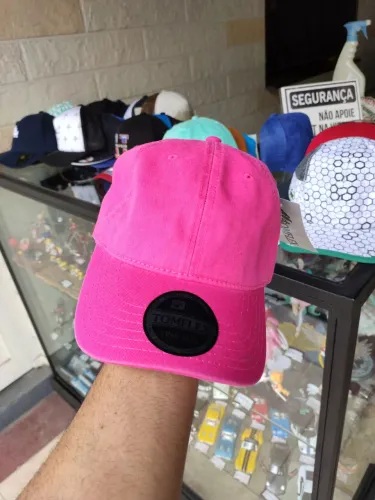 Boné Dad Hat, Liso na cor rosa - Unissex
