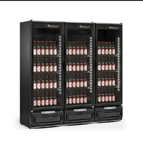 R1 Cervejeira 3 portas com iluminação em led Gelopar