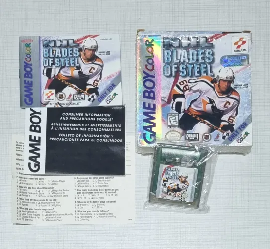 NHL Blades of Steel Nintendo Game Boy Color CIB Mint