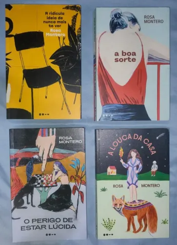 4 Livros da autora Rosa Montero. Muito bom estado!