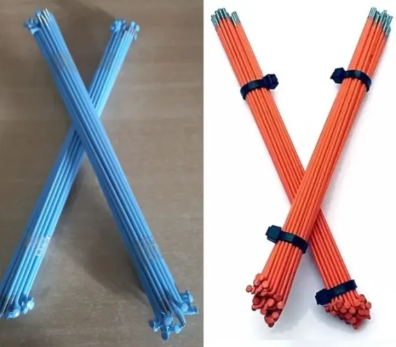 2 X JOGO DE RAIOS 7 UNIDADES PINTADOS BICICLETA BMX TAMANHO 187MM AZUL CLARO OU LARANJA 