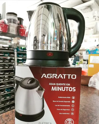 Chaleira Elétrica Agratto Inox 1.8L