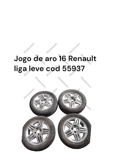 Jogo de aro 16 Renault liga leve cod 55937