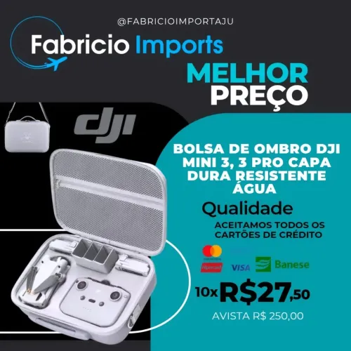Bolsa de Ombro Dji Mini 3, 3Pro Capa Dura