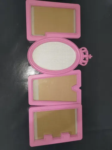 multi moldura pvc rosa 4 fotos