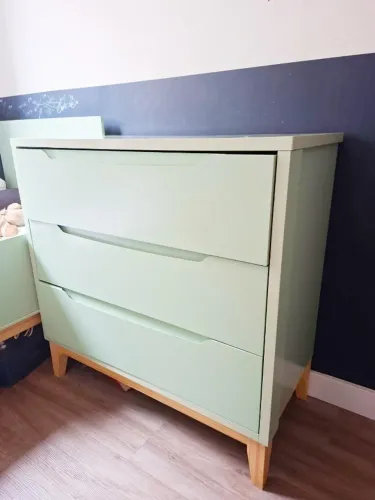 Cômoda Bebê 91cm Verde Menta - Usada