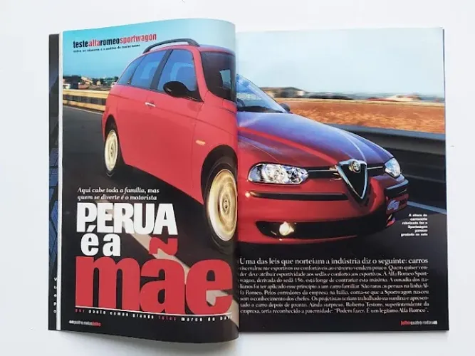 Alfa Romeo 156 SW, Sportwagon 2.0 - Revista Quatro Rodas 2001