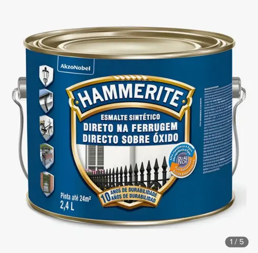 Tinta esmalte sintético para pintura de ferragens! Cor: Prata, verde e branco.