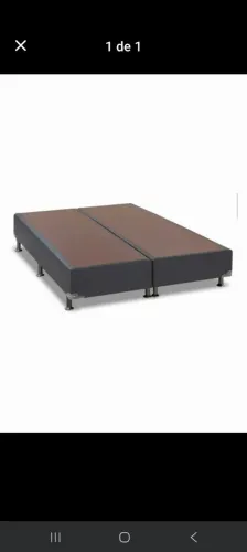 Cama box casal bipartida 