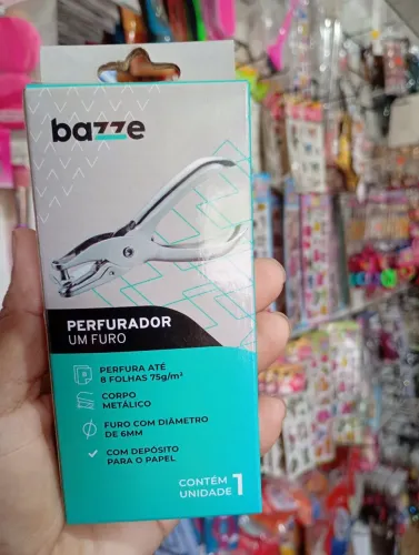 Furador de papel, material metálico. Fazemos entrega