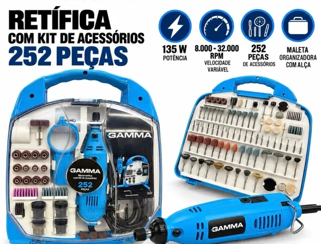 RETÍFICA COM KIT DE ACESSÓRIOS