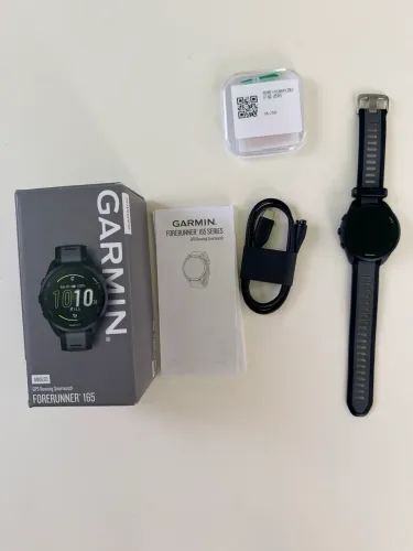 Garmin Forerunner 165 GPS + 2x película protetora Monitor Cardíaco | Seminovo impecável