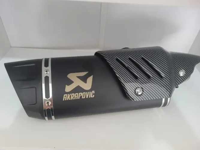 Ponteira De Escapamento Para Moto Ronco Esportivo - Escape Akrapovic Preta