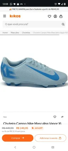 Chuteira Nike club 16 n38 original