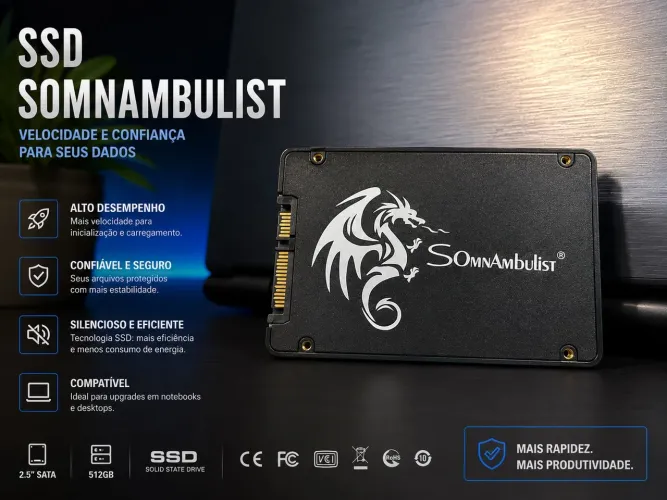 * ? SSD 512GB para Notebook e PC - Inicialização Rápida