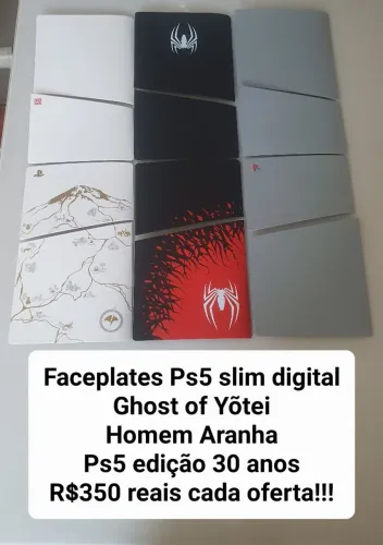 Capa para ps5 slim digital versões especiais