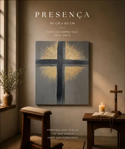 Quadro Abstrato "Presença"