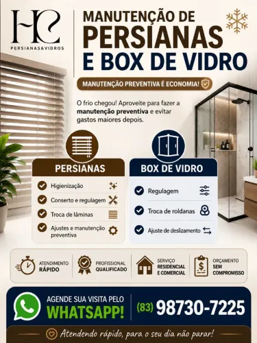 Manutenção de Persianas e Box com Atendimento Rápido