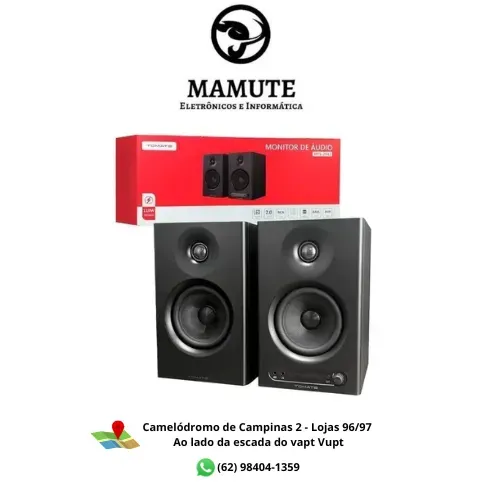 Caixa de Som Monitor de Áudio Bluetooth 2.0 110W Tomate MTS-2043
