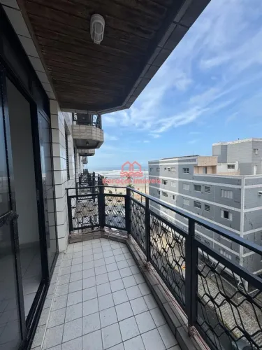 Apartamento 3 Quartos com Vista mar P/ ALUGAR DEFINITIVO - Tupi- Praia Grande/SP