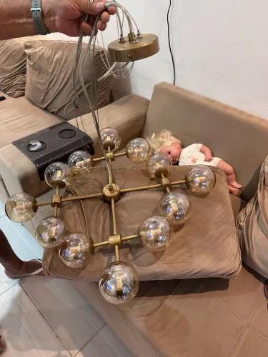 LUSTRE 12 LÂMPADAS POUCO USADO