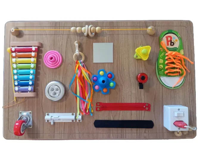 Painel Sensorial Interativo Montessoriano - Descoberta
