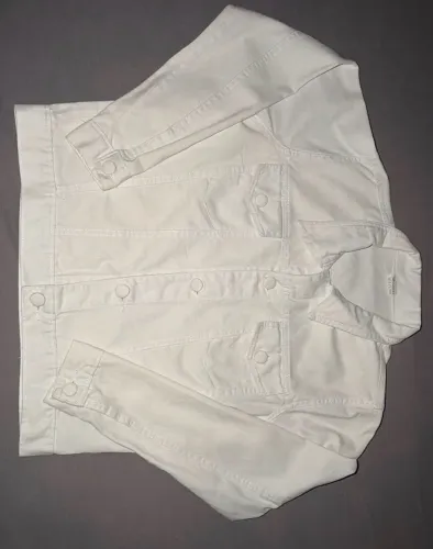 Jaqueta jeans branca g