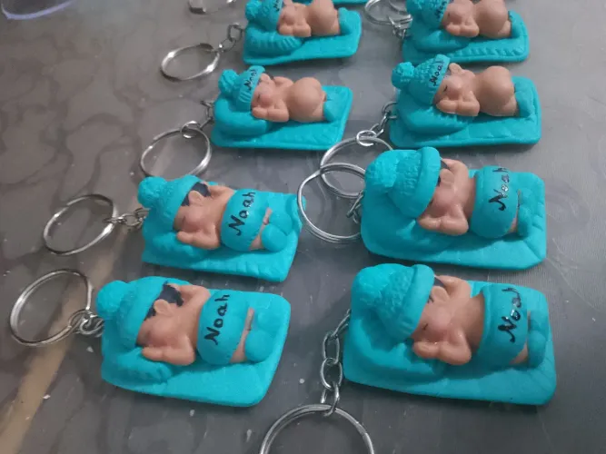 Bebê miniaturas personalizados batizado visita recém nascido biscuit por encomenda