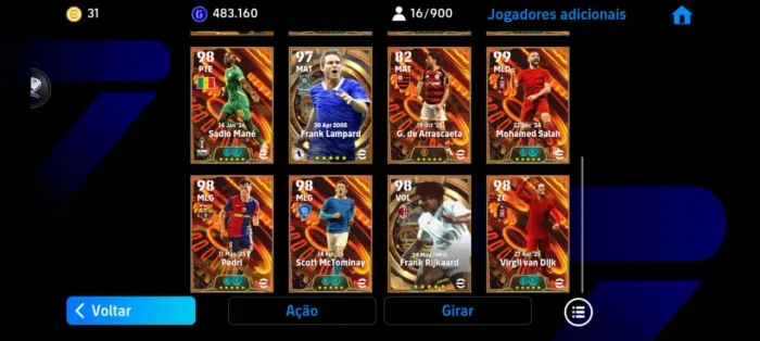 Conta Efottball 2026 Móbile 