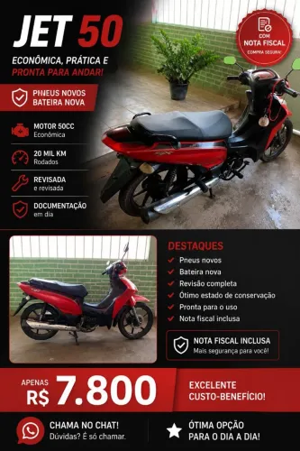 Moto Shineray 50cc a mais nova da Olx 