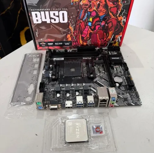 Kit placa mãe Ryzen 5 5500