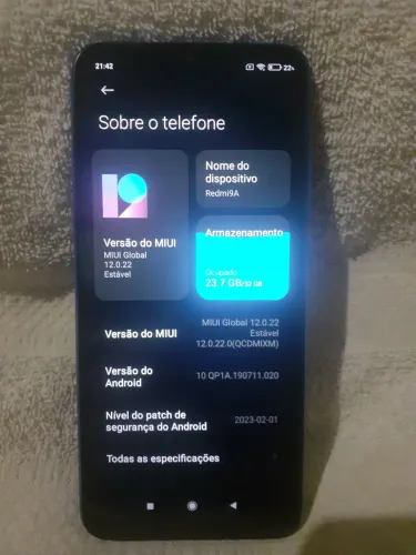 (Redmi- 9a) 2 RAM/32 GB de memória