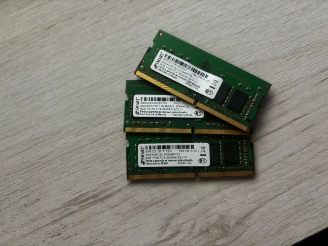 3x Memória RAM 8GB Notebook DDR4 2400MHz
