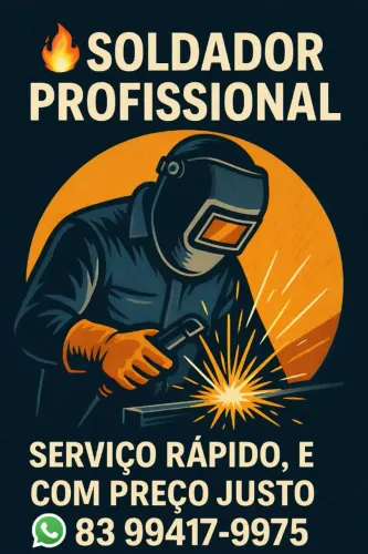 Solda  e Trabalho Profissional Rápido
