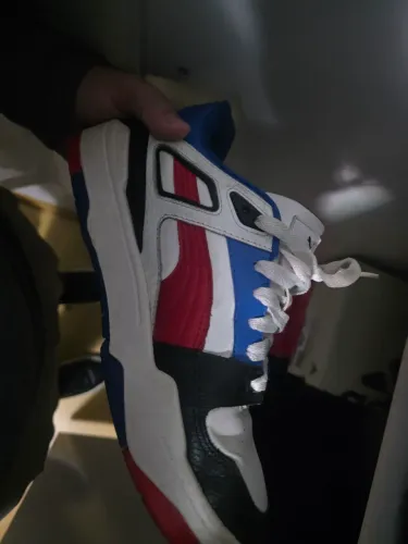 Tênis Puma Original Tricolor Branco/Azul/Vermelho - Excelente Estado - Tam. 40