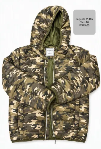 Jaqueta puffer masculina TAM 10
