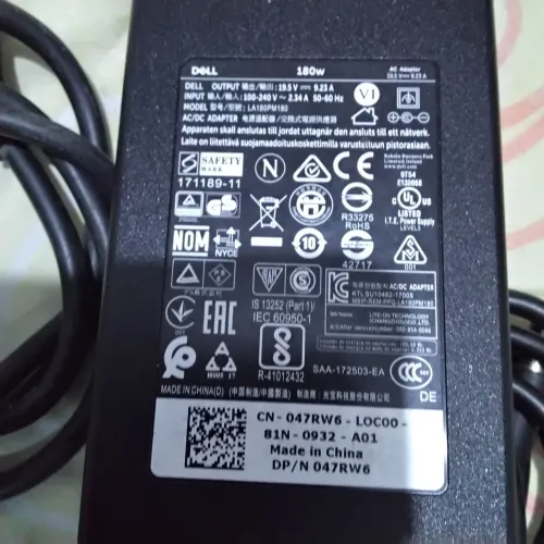 Fonte Notebook Dell 180w 9.25a