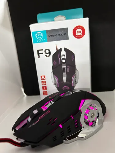 Mouse gamer com RGB fio de nylon 6 botões
