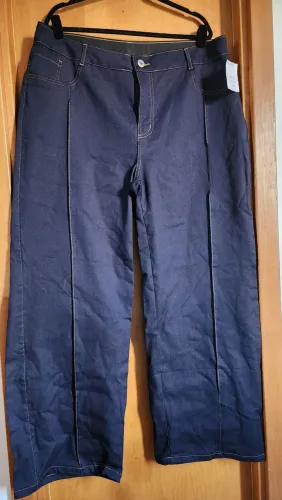 Calça wideleg nova linda tam 54
