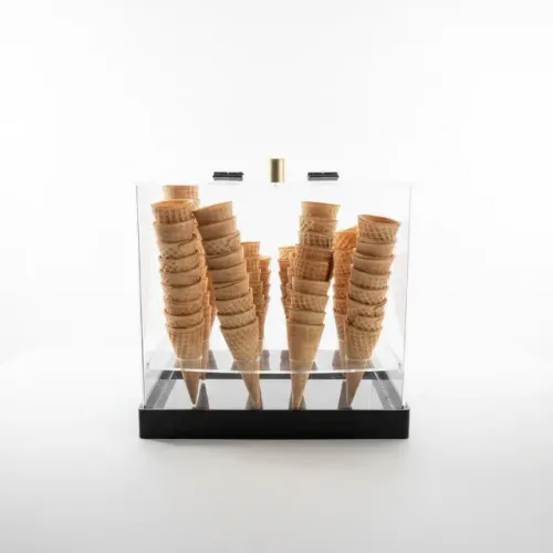 Expositor de casquinha para sorvete e gelato